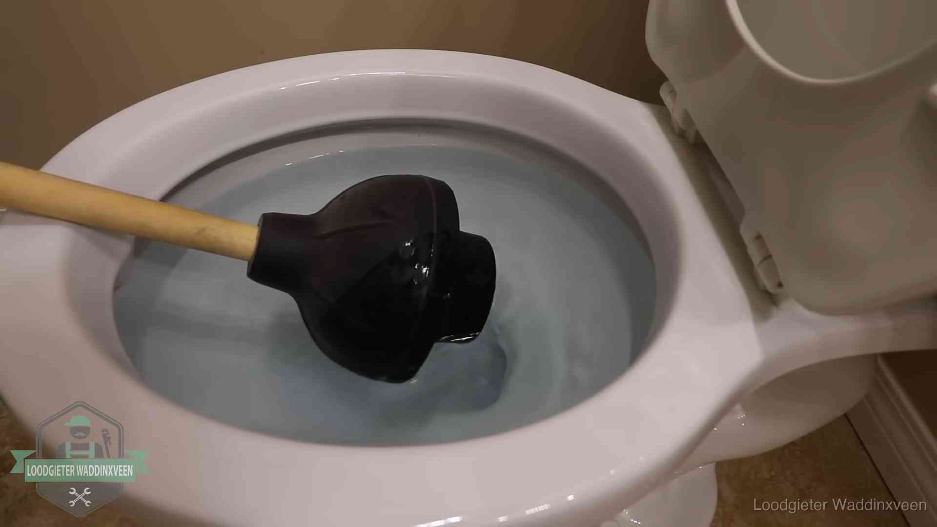 Wc vol water in Waddinxveen Plopper in een wc-pot die vol water staat in Waddinxveen